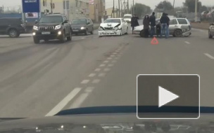 Появилось видео жесткого ДТП на улице Ермекова в Караганде