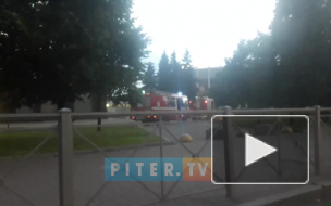 Видео: пожарных направили к СКК "Юбилейный" из-за ложного вызова 