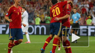 Евро-2012. Испания без труда переиграла Францию и теперь сразится в полуфинале Евро с командой Португалии
