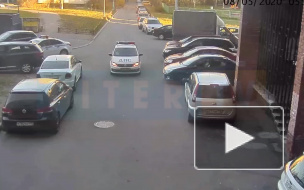 Появилось видео погони за пьяным водителем Jaguar в Парголово
