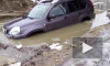 В одной из луж Петербурга утонул Nissan X-Trail