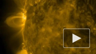 Появилось видео аномальной вспышки на Солнце