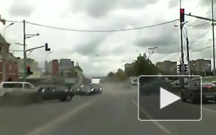 Массовое ДТП с пятью машинами на Московском шоссе в Рязани попало на видео