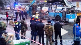 Появилось видео взрыва троллейбуса в Волгограде
