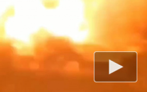 Момент взрыва на заправке в Кропивницкий попал на видео