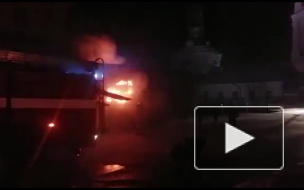 Видео: фура с хлопком полностью сгорела в Ивановской области