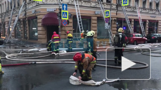 В пожаре на Петроградке пострадал один человек