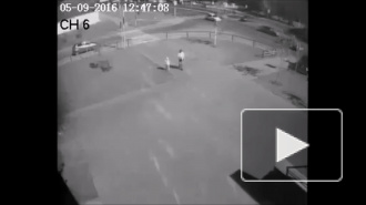 Мотоциклист впечатался.