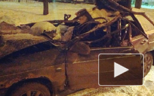 ВАЗ-2114 лишился крыши, влетев под стоящую фуру на улице Лени Голикова 