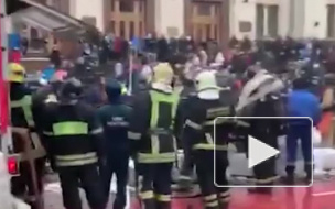 В Москве в здании МГУ произошел пожар