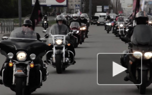 "Ночные волки" проехались по Купчино и устроили стрельбу в Доме Молодежи