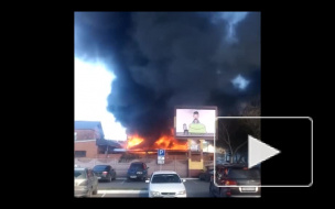 В Павлодаре произошел крупный пожар