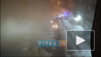 "Гейзер" на Маршала Жукова достигает пятого этажа жилого дома
