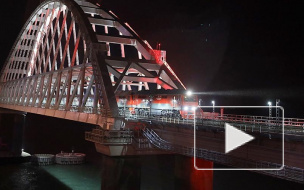 Проезд первого пассажирского поезда из Санкт-Петербурга по Крымскому мосту показали на видео