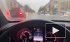 Полиция поймала петербургского лихача на Mercedes  с мигалками 