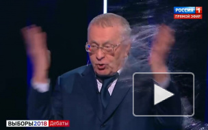 Дебаты 2018: Жириновский обозвал Собчак черной грязью и отвратительной бабой