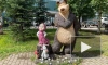 Активисты восстановили скульптуры Маши и Медведя на улице Коммуны