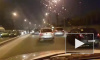 На Киевском шоссе из-за аварии и пожара скопилась "мертвая" пробка 