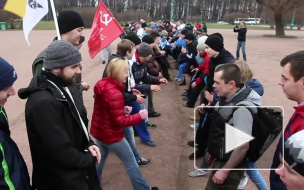 Трезвая русская пробежка закончилась кулачным боем