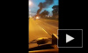 На Пулковском шоссе загорелся автомобиль