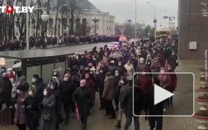 Акция протеста пенсионеров проходит в Минске