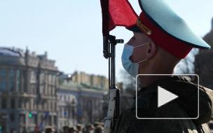 Первая репетиция парада Победы на Дворцовой площади. Видео 