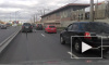 Видео: автомобиль после ДТП лег на крышу на Витебском проспекте