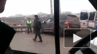 Появилось видео ДТП с Land Cruiser на мосту в Белгороде