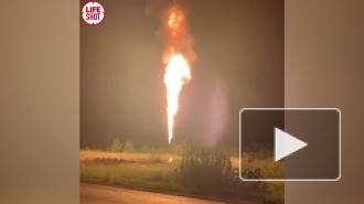 Огонь из газопровода стал причиной эвакуации российского села
