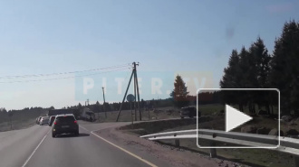 В Ломоносовском районе "Киа" столкнулась с грузовиком