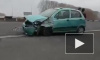 Появилось видео массовой аварии на въезде в Кемерово