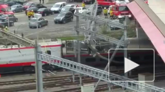 Швейцария: Появилось фото и видео с места аварии с пассажирским поездом