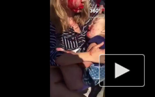 Видео: съемка очевидцев аварии в Мытищах, в которой пострадало трое детей