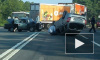 ДТП на Московском шоссе: "Калина" от сильного удара перевернулась на крышу, собралась большая пробка