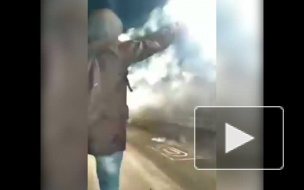 По Ладожскому мосту прошел танк Т-60