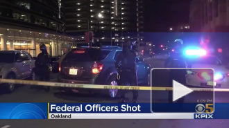 В Окленде обстреляли здание американской полиции