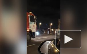 Ночью на Московском шоссе столкнулись четыре автомобиля