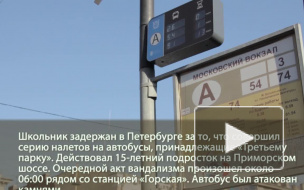 Подросток-мажор с Крестовского задержан за бомбардировку автобусов