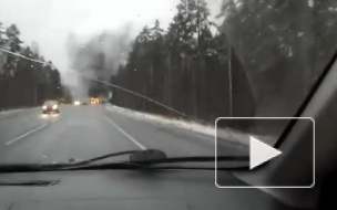 В Карелии сгорел пассажирский автобус(видео)