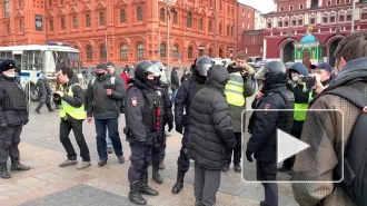 Почти 300 человек задержаны на несогласованных акциях в Москве 