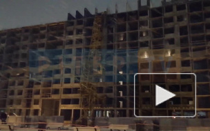 В Мурино на стройку "прилег" башенный кран