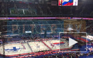 В Петербурге стартовал хоккейный матч между сборными России и Финляндии