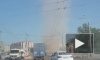 На Богатырском проспекте петербуржцы наблюдали "торнадо" из пыли