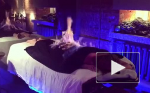 Анастасия Волочкова горела синем пламенем в салоне красоты