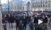 Видео: Многотысячная колонна протестующих прошла по Невскому проспекту