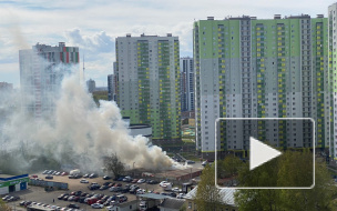 Видео: на Бестужевской горят гаражи