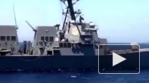 Появилось возмутительное видео маневра эсминца США у корабля "Ярослав Мудрый"