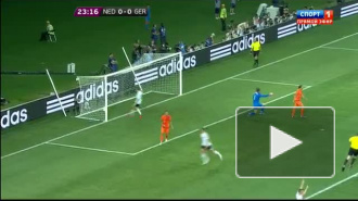 Евро-2012: Голландия-Германия. 0:2. Перерыв