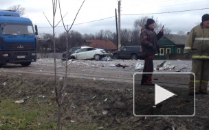 Ужасающее видео из Владимира: фура раздавила легковушку