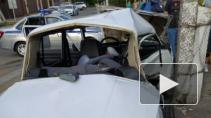 Видео с места ДТП: Под Ростовом в ДТП с полицейским автомобилем погибла женщина